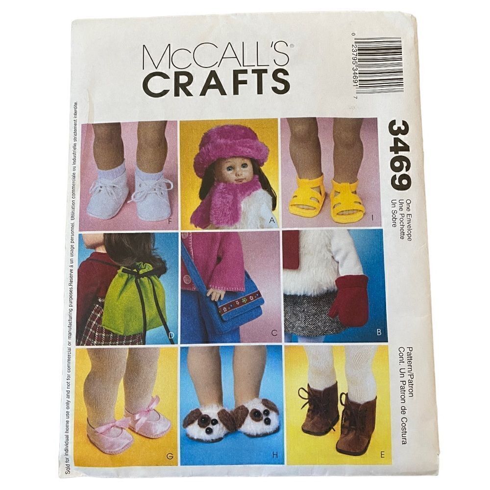 American Girl 18” Doll Patterns NOS